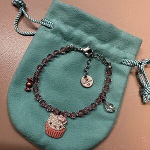 Swarovski Hello Kitty Charm Bracelet 8”